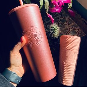 Starbucks Metallic Pink Metal Insulated Tumbler 24 Fl Oz